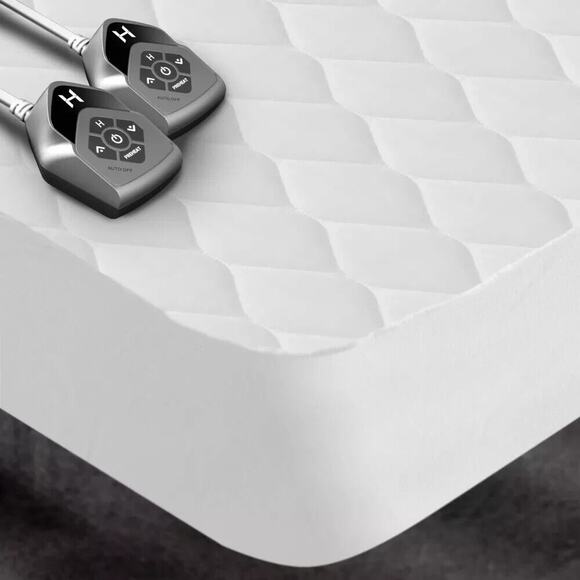 Biddeford Deluxe Quilted Heated Mattress Pad (Dual Digital Controllers) KING SL - Picture 1 of 3